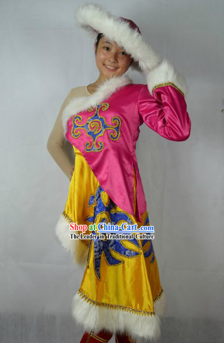 Traditional Chinese Ethnic Dance Costumes for Women