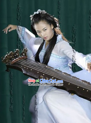 Ancient Chinese Kung Fu Master Costumes and Headwear for Women