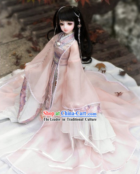 Ancient Chinese BJD Costumes and Hair Accessories for Real Adults