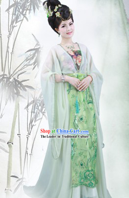 Ancient Chinese Tang Dynasty Princess Outfit Complete Set for Women