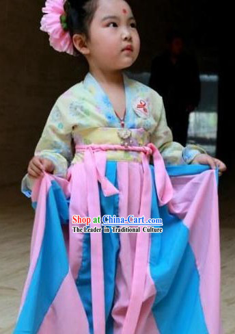 Traditional Chinese Hanfu Clothes Complete Set for Kids