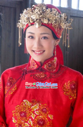 Ancient Chinese Wedding Headwear for Brides