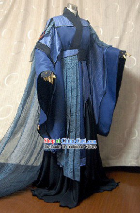 Ancient Chinese Swordman Cosplay Clothing Complete Set