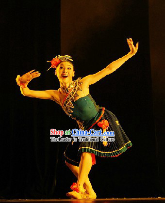 Custom-made Miao Minority Competition Dance Costumes for Women