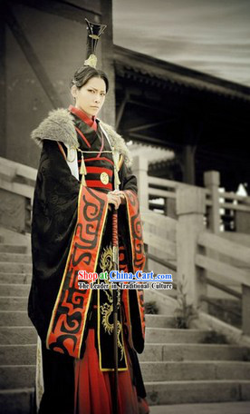 Ancient China Prince Costumes and Hat Complete Set for Men