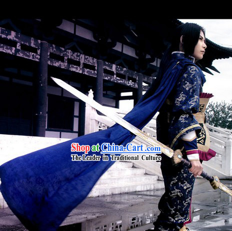 Ancient Chinese Fencer Costume Cosplay  Clothing, Shoes _ Accessories for Men