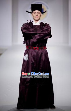 Ancient Chinese Tang Dynasty Male Clothes Complete Set