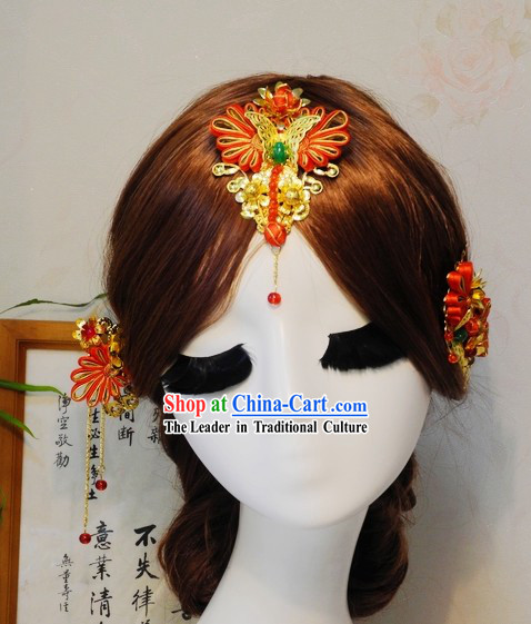 Traditional Chinese Bridal Hair Accessories for Weddings