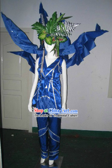 Traditional Chinese Modern Forest Dance Costumes Complete Set