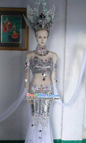 China Fairy Tales Costume and Headdress Complete Set