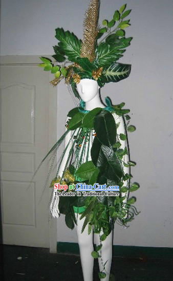 Forest Fairy Model Costumes and Headdress Complete Set