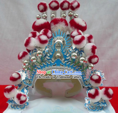 Traditional Chinese Opera Marshal Hat