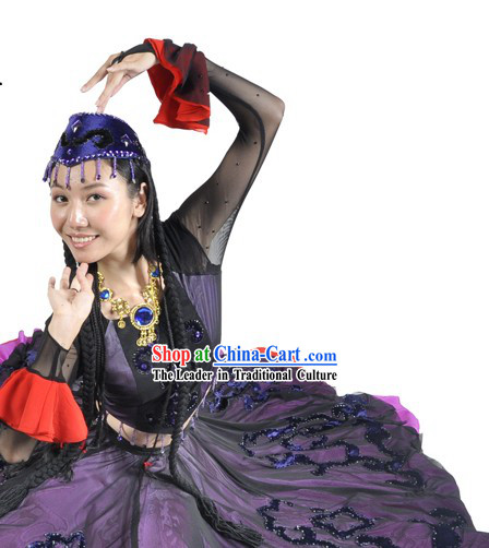 Hua Er Wei Shen Me Zhe Yang Hong Costume and Headdress Complete Set for Women