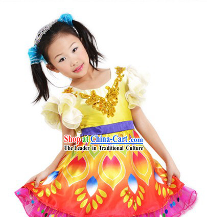 Asian Festival Celebration Dance Costumes for Children