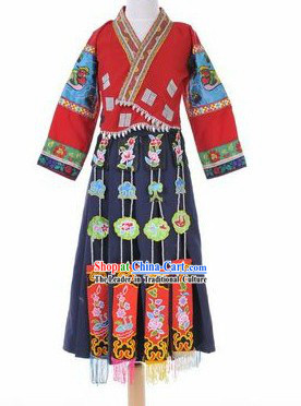 Traditional Chinese Minority Clothes for Kids