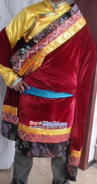 Traditional Tibetan Daily Robe for Men