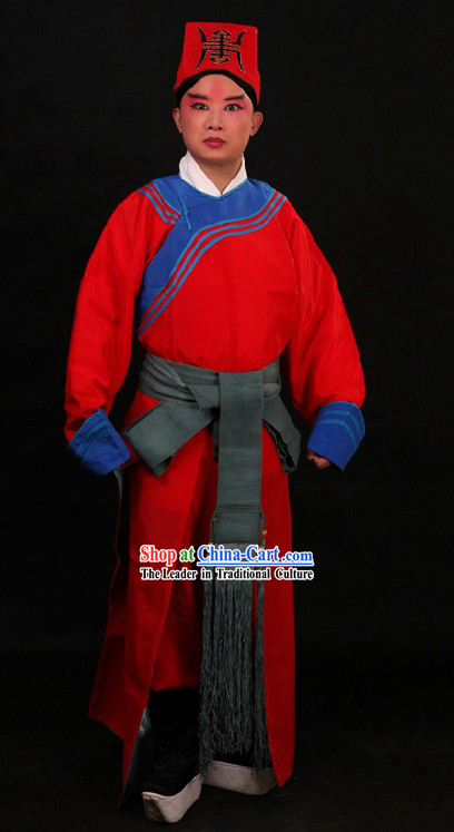 Ancient Chinese Policeman Costume and Hat for Men