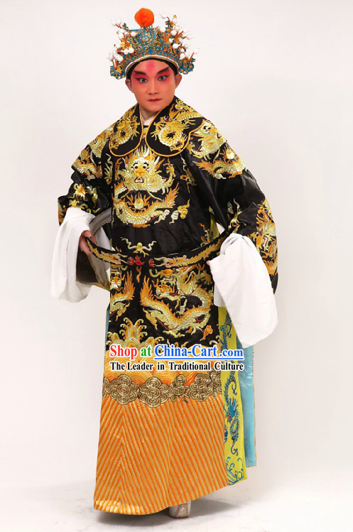 Traditional Chinese Opera Lao Sheng Dragon Robe for Men