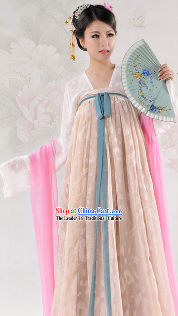 Ancient Chinese Tang Dynasty Dresses Complete Set for Women