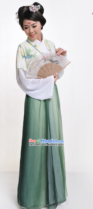 Chinese Classic Ban Bi Hanfu Clothing Complete Set for Women