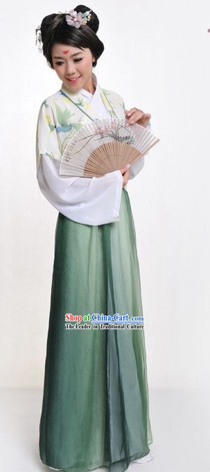 Chinese Classic Ban Bi Hanfu Clothing Complete Set for Women