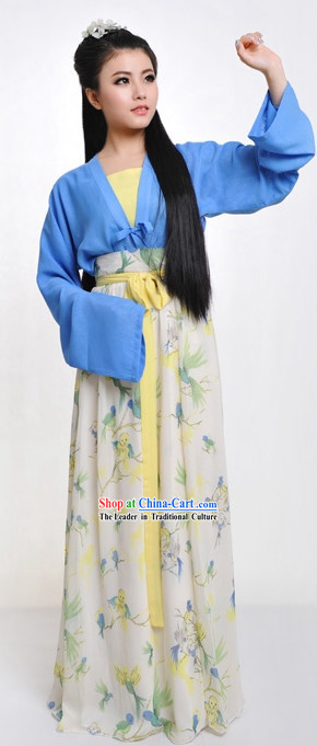 Chinese Classic Summer Wear Hanfu Dresses Complete Set for Women
