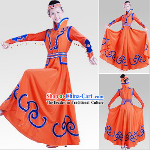 Traditional Chinese Mongolian Dance Costumes for Women