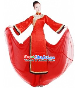 Red Chinese Classical Dancing Costumes for Women
