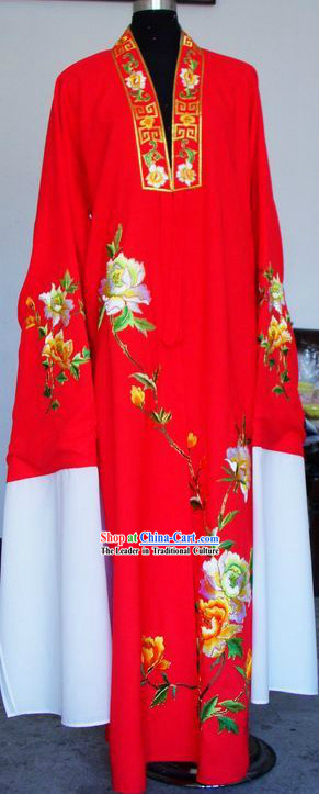 Ancient Chinese Red Long Sleeve Robe