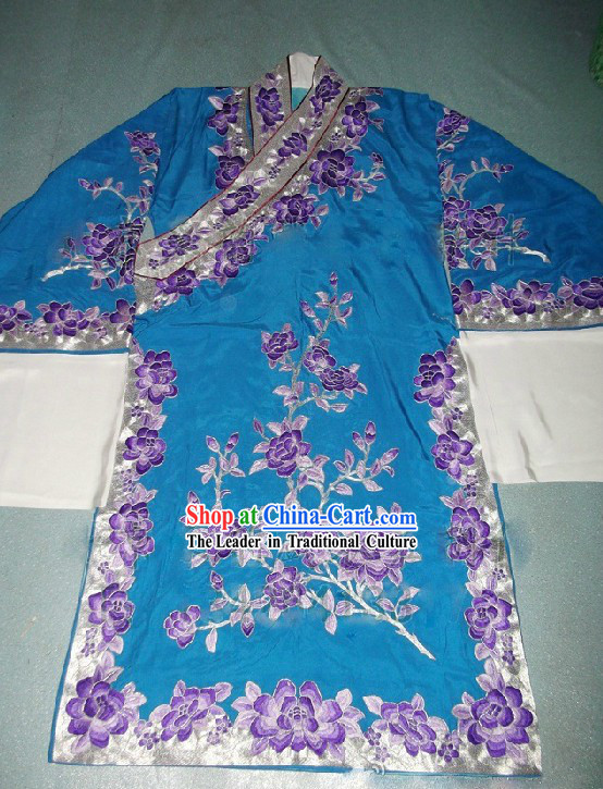 Ancient Chinese Opera Flower Embroidery Young Men Robe