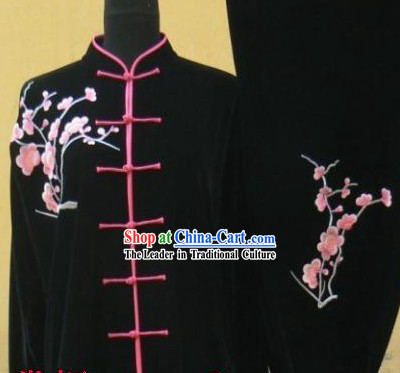 Traditional Chinese Velvet Tai Chi Competition Suit