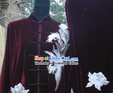 Traditional Chinese Velvet Tai Chi Competition Uniforms