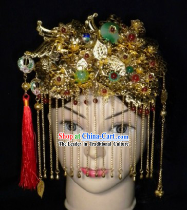 Traditional Chinese Wedding Headdress for Brides