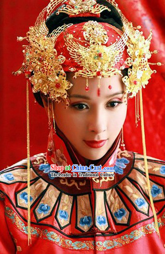 Traditional Chinese Bridal Wedding Hair Accessories Complete Set