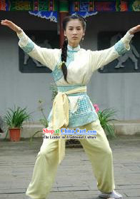 Martial Arts Kung Fu TV Drama Use Shirt and Pants for Ladies