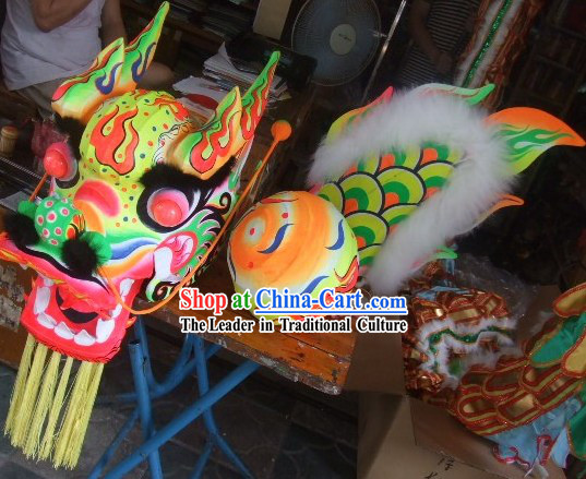 Chinese Grand Opening Fluorescent Dragon Dance Costume for Adults