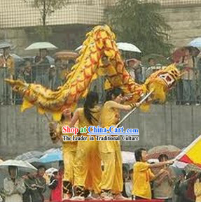 Traditional Chinese New Year Dragon Dancing Costume for Three or Four People