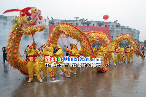 Beijing 2008 Olympic Games Chongqing Style Tongliang Dragon Dance Costume for 14 People
