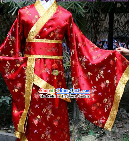 Ancient Traditional Chinese Bridegroom Wedding Clothes