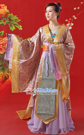 Ancient Chinese Tang Dynasty Princess Clothing Complete Set