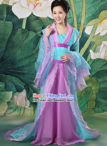 Ancient Chinese Tang Dynasty Girl Clothing Complete Set