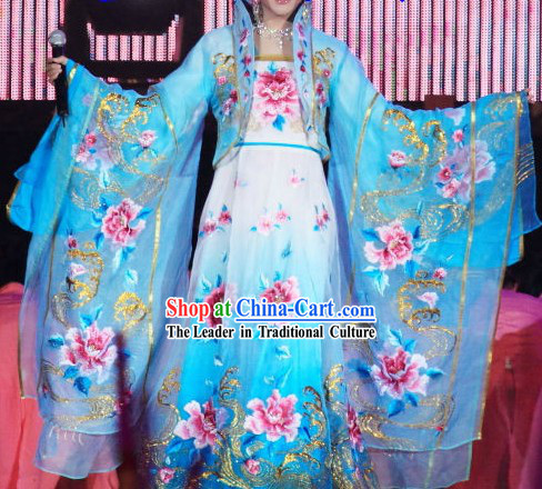Li Yugang Blue Empress Embroidery Clothing for Women