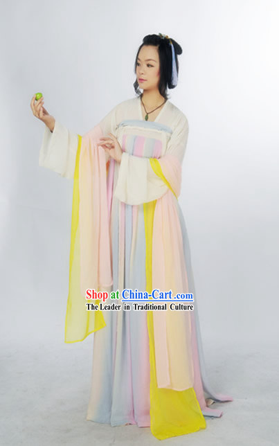 Ancient Chinese Tang Dynasty Girl Suit