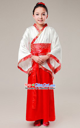 Ancient Chinese School Student Hanfu Clothing for Kids