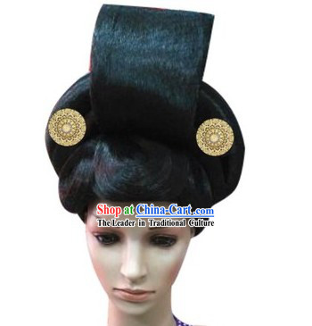 Ancient Chinese Tang Dynasty Female Wig