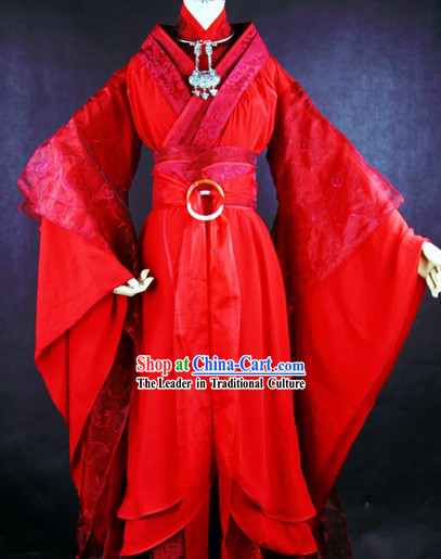 Ancient Chinese Mu Rongan Wedding Dresses Clothing Complete Set for Brides