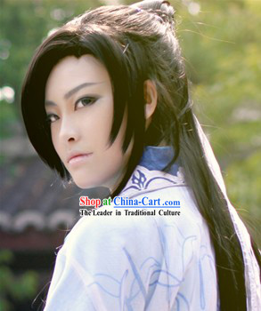 Ancient Chinese Male Long Wig