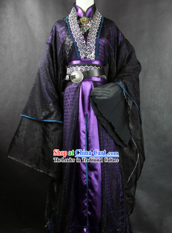 Traditional Ancient Chinese School Master Costume Complete Set
