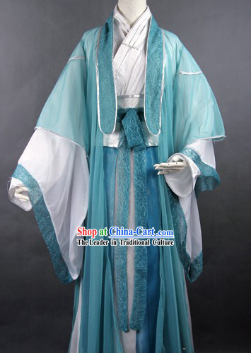 Traditional Ancient Chinese Swordsman Costume Complete Set for Men