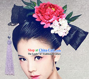 Chinese Ancient Style Butterfly Wig and Headdress